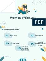 Women and The Law - Gender and Society Presentation
