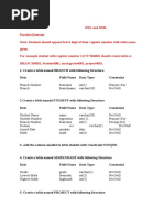 DBMS Exercise 1