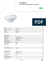 Product Data Sheet: KNX ARGUS Presence Basic, Polar White