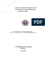 Pemanfaatan Digital Marketing Sebagai Upaya Pemulihan Ekonomi Pada Umkm Terdampak Pandemi Covid19