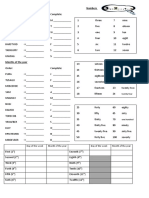 Days Months Ordinal Number Worksheet Grammar Drills 11790