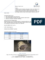 GEMET 502: Monel Electrode For Welding of Cast Iron. Application/Properties