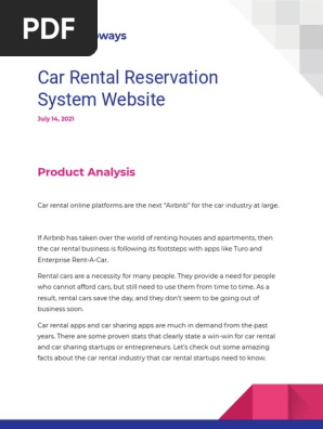 Car Rental Reservation