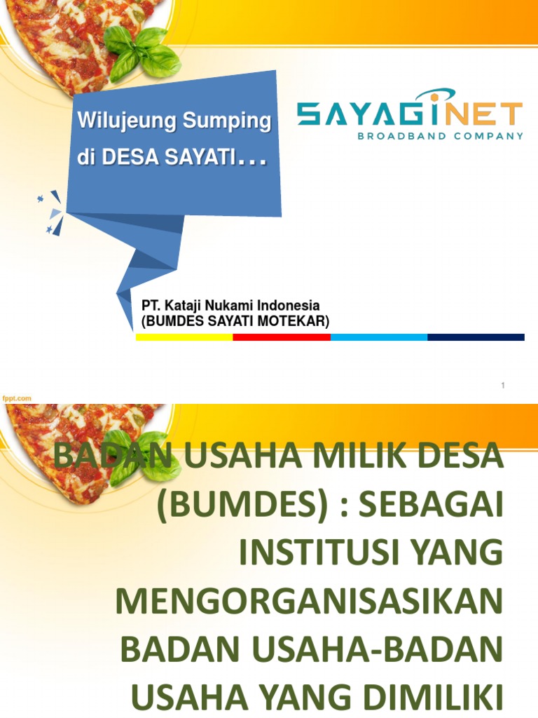 Wilujeung Sumping Di Desa Sayati: PT. Kataji Nukami Indonesia (Bumdes ...