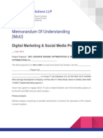 Memorandum of Understanding (Mou) : Issac It Lab Solutions LLP