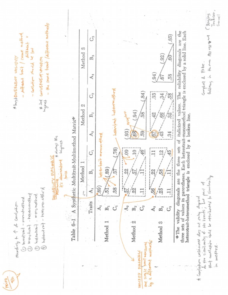 MultiTrait MultiMethod PDF