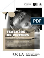 Teachers As Writers: Executive Summary