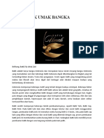 Batik Umak Belitung - Kain Batik Motif Eksklusif dan Berkualitas Tinggi