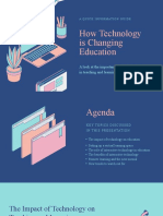 Blue Isometric Elements & Mockups Technology in Education Technology Presentation