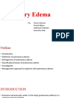 Pulmonary Edema: - by Fitsum Solomon Fireneh Niguse G/Michael G/Meskel Gemechisa Dalu