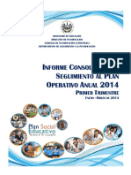 DP-Informe de Avance de POA-1er Trimestre 2014