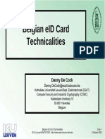 Belgian eID Card Technicalities