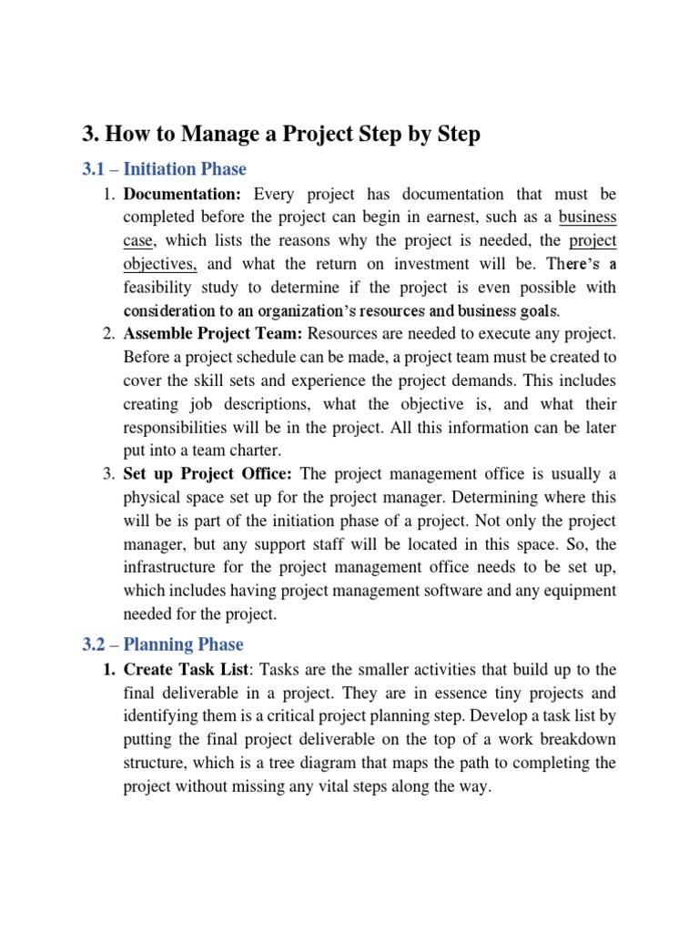 Step-by-Step Project Management Guide | PDF | Project Management ...