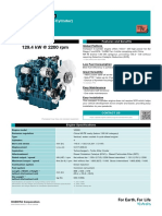 129.4 KW at 2200 RPM: Kubota 09 Series (4-Cylinder)