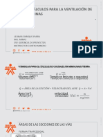 FORMULAS PARA LA VENTILACIÓN