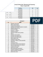 Pembagian Praktikum Mikrobiologi dan Parasitologi