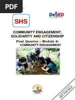 Community Engagement, Solidarity and Citizenship: First Quarter - Module 6