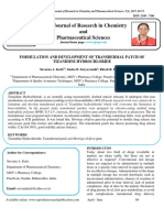 Formulation and Development of Transdermal Patch of Tizanidine Hydrochloride