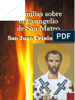 CRISÓSTOMO Homilías Sobre El Evangelio de San Mateo