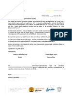 Carta de Autorización de Entrevista A Estudiantes Evaluación de Aspectos Socioemocionales 2021