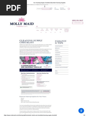 Our Cleaning Supply Checklist _ Essential Cleaning Supplies