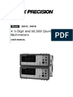 4 Digit and 50,000 Count Bench Multimeters: Model