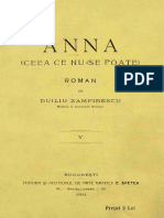 Duiliu Zamfirescu - Anna - (Ceea Ce Nu Se Poate) - Roman, Inst de Arte Grafice C. Sfetea, Bucuresti, 1911
