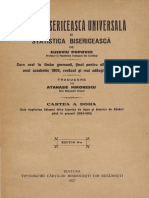 Euseviu Popovici - Istoria Bisericească Universală Și Statistica Universală - Curs Oral În Limba Germană, Ținut Pentru Ultima Oară În Anul 1909, Bucuresti, 1927