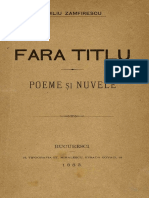 Duiliu Zamfirescu - Fără Titlu - Poeme Și Nuvele, Tip. St. Mihalescu, Bucuresti, 1883