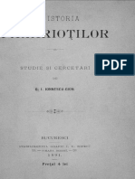 George I. Ionnescu-Gion - Din istoria fanarioților - Studie și cercetări, Stabilimentul grafic I. V. Socecu, Bucuresti, 1891