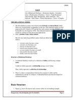 Basic Structure: Unit II Relational Model: Structure of Relational Databases - Relational Algebra - Extended