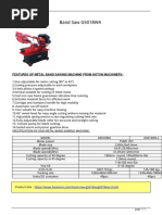 Band Saw G5018WA: Features of Metal Band Sawing Machine From Hoton Machinery