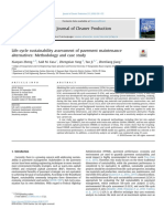 Life-Cycle Sustainability Assessment of Pavement Maintenance Alternatives - Methodology and Case Study