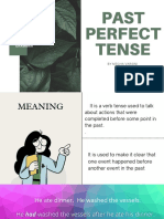 Past Perfect Tense: Grammar