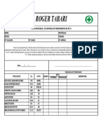 Ficha de controle de EPIs para funcionário