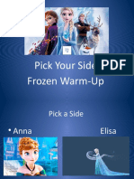Frozen 2 Pick A Side Warm Up