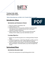 Introductory Phase: Training Guide (0908) Barton Transfer Sheets