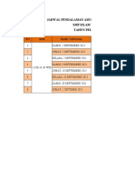 Jadwal Pendalaman Materi Akm