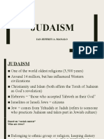 Judaism: Ian Jeffrey A. Manalo