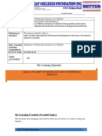 My Learning Episodes: The Learners Demonstrate Understanding Of..