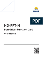 HD-PFT-N Prodriver Function Card User Manual (V1.0) - 20170928