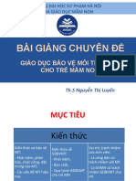 Bài Giảng GDBVMT Cho Trẻ Mầm Non