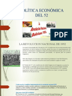 Política Económica Revolucion 1952