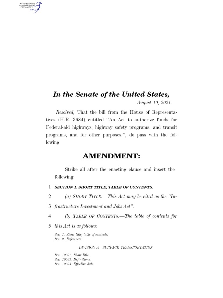 Infrastructure Investment and Jobs Act PDF Amtrak Infrastructure