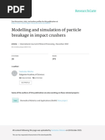 Modelling and Simulation of Particle Breakage in Impact Crushers