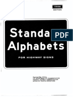 STD Alphabet Fhwa Font 1979 Reprint