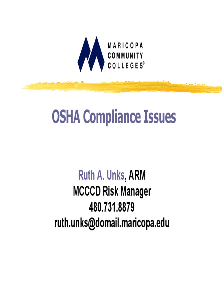 Understanding OSHA Compliance A Comprehensive Review of Employer