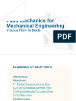 Fluid Mechanics For Mechanical Engineering: Viscous Flow in Ducts