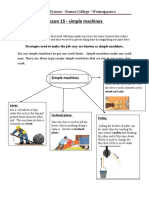 Lesson 15 - Simple Machines: Grade 9 - Science - Sussex College - Wennappuwa