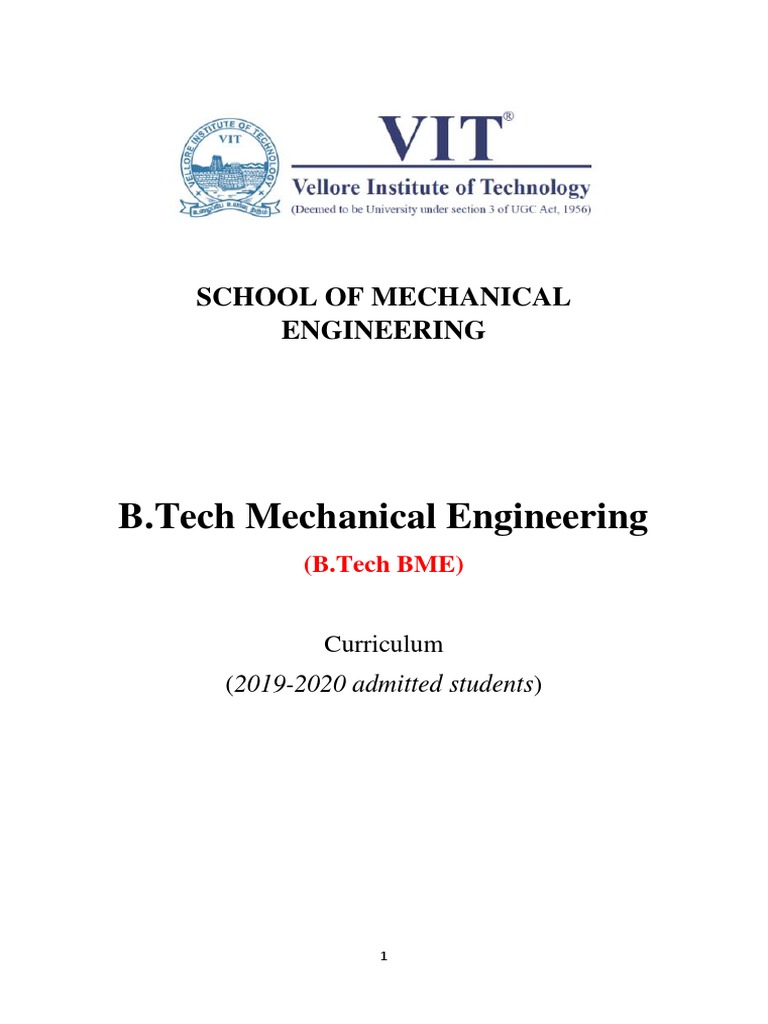 B.Tech Mechanical (AY2019 2020) | PDF | Corrosion | Engineering